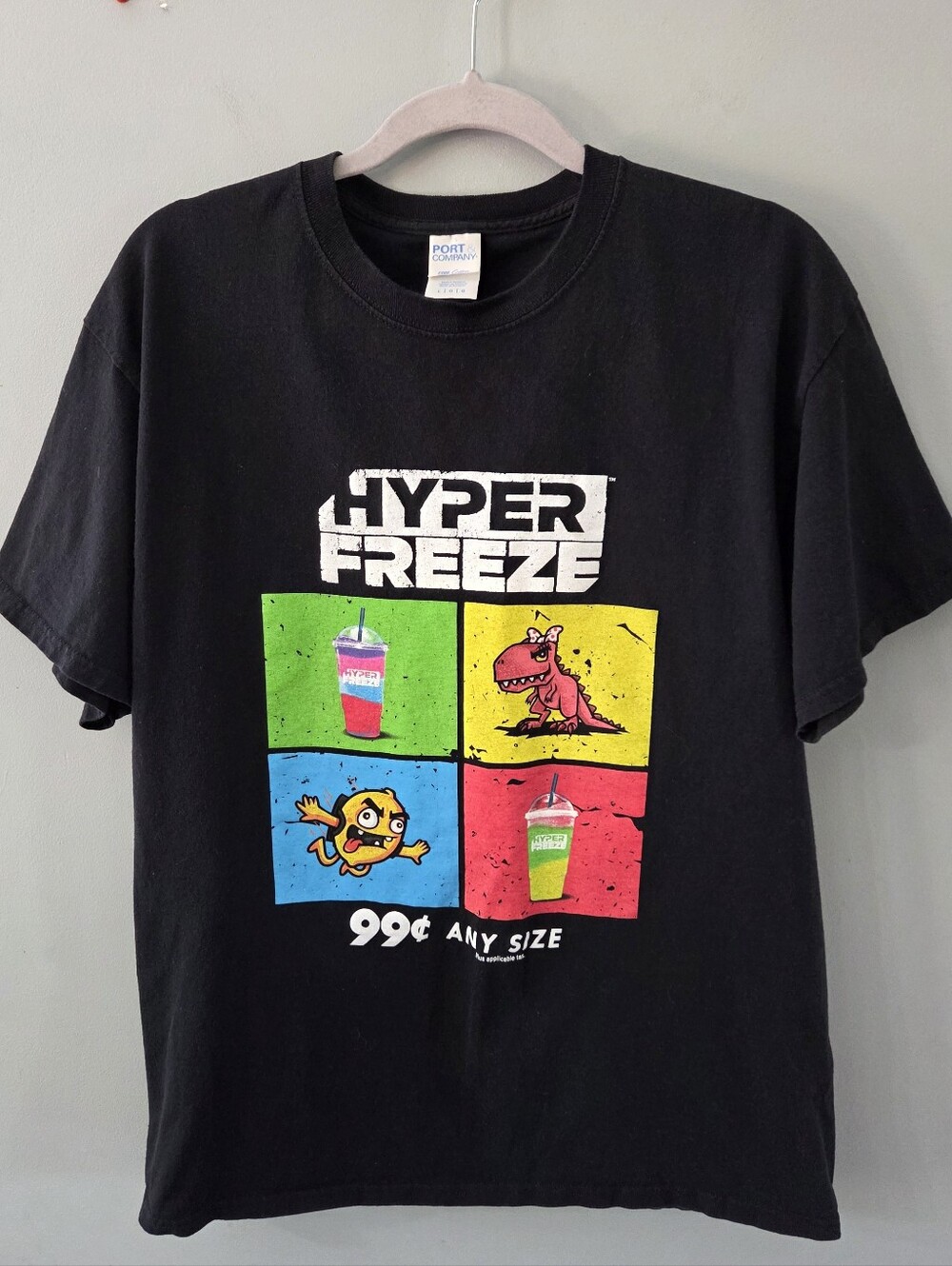 Rare Cumberland Farms Hyper Freeze Slushie Employee Promo Shirt Men Unisex Large